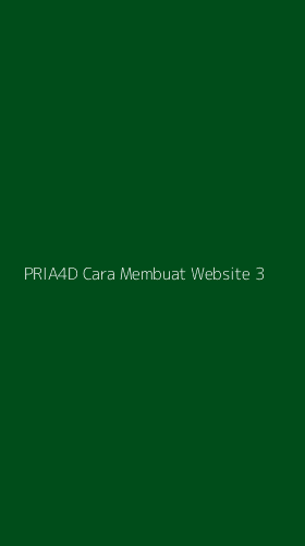 Tampilan Antarmuka Aplikasi Pria4d Cara Membuat Website - 3