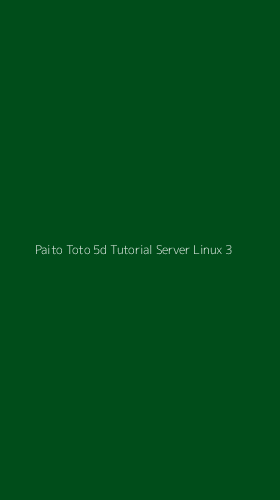 Tampilan Antarmuka Aplikasi Paito Toto 5d Tutorial Server Linux - 3