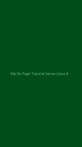 Tampilan Antarmuka Aplikasi Pak De Togel Tutorial Server Linux - 4