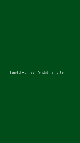 Tampilan Antarmuka Aplikasi Pan4d Aplikasi Pendidikan Lite - 1