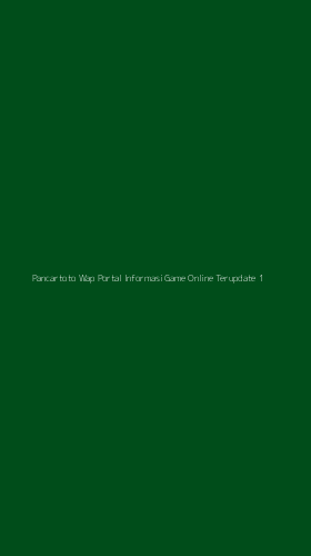 Tampilan Antarmuka Aplikasi Pancartoto Wap Portal Informasi Game Online Terupdate - 1
