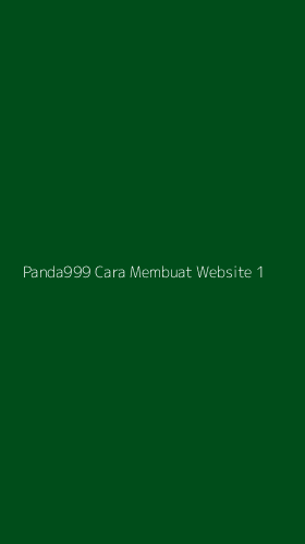 Tampilan Antarmuka Aplikasi Panda999 Cara Membuat Website - 1