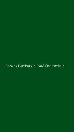 Tampilan Antarmuka Aplikasi Panens Pembersih Ram Otomatis - 2