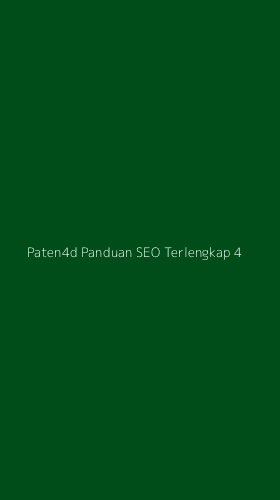 Tampilan Antarmuka Aplikasi Paten4d Panduan Seo Terlengkap - 4