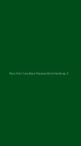 Tampilan Antarmuka Aplikasi Paus Hoki Cara Baca Pasaran Bola Handicap - 3