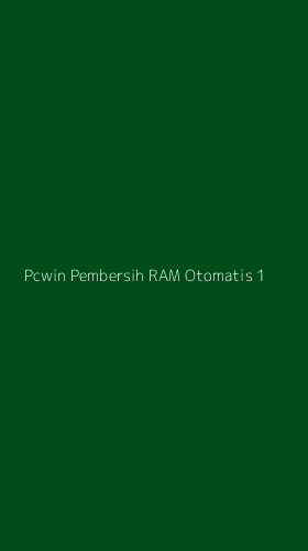 Tampilan Antarmuka Aplikasi Pcwin Pembersih Ram Otomatis - 1