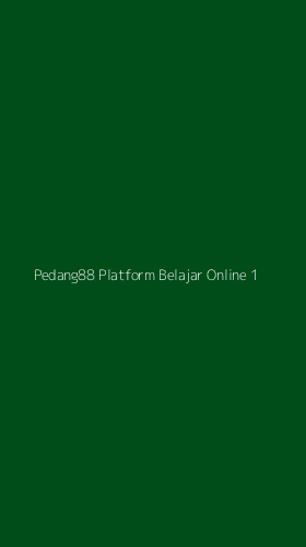 Tampilan Antarmuka Aplikasi Pedang88 Platform Belajar Online - 1