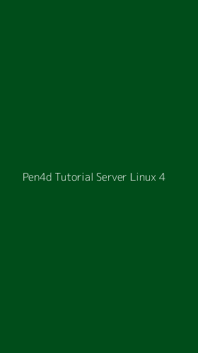 Tampilan Antarmuka Aplikasi Pen4d Tutorial Server Linux - 4