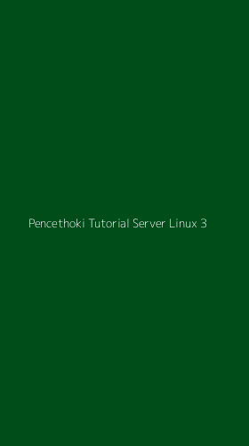 Tampilan Antarmuka Aplikasi Pencethoki Tutorial Server Linux - 3