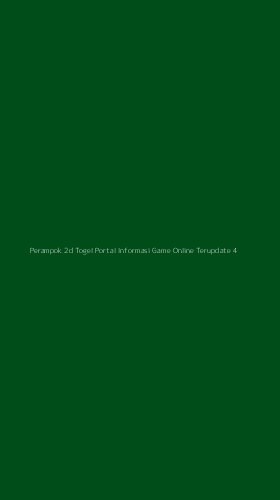 Tampilan Antarmuka Aplikasi Perampok 2d Togel Portal Informasi Game Online Terupdate - 4