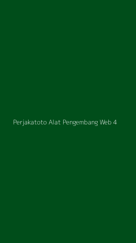Tampilan Antarmuka Aplikasi Perjakatoto Alat Pengembang Web - 4