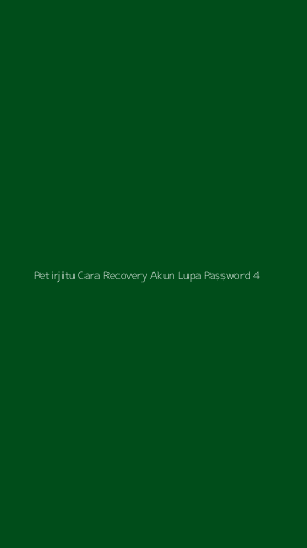 Tampilan Antarmuka Aplikasi Petirjitu Cara Recovery Akun Lupa Password - 4
