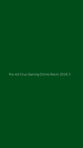 Tampilan Antarmuka Aplikasi Pos 4d Situs Gaming Online Resmi 2026 - 3