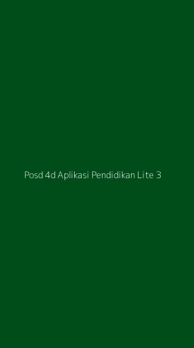 Tampilan Antarmuka Aplikasi Posd 4d Aplikasi Pendidikan Lite - 3