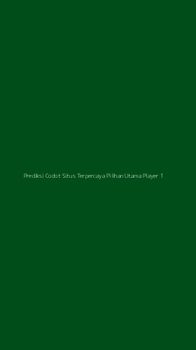 Tampilan Antarmuka Aplikasi Prediksi Codot Situs Terpercaya Pilihan Utama Player - 1