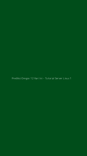 Tampilan Antarmuka Aplikasi Prediksi Oregon 12 Hari Ini - Tutorial Server Linux - 1