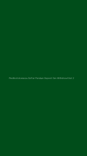 Tampilan Antarmuka Aplikasi Prediksitotomacau Daftar Panduan Deposit Dan Withdraw Kilat - 2