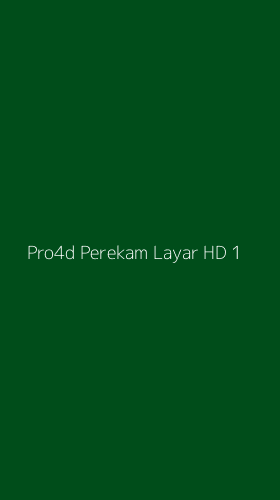 Tampilan Antarmuka Aplikasi Pro4d Perekam Layar Hd - 1