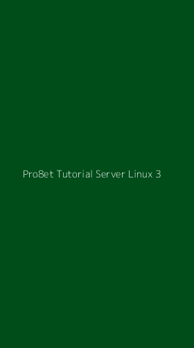 Tampilan Antarmuka Aplikasi Pro8et Tutorial Server Linux - 3