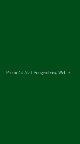 Tampilan Antarmuka Aplikasi Promo4d Alat Pengembang Web - 3