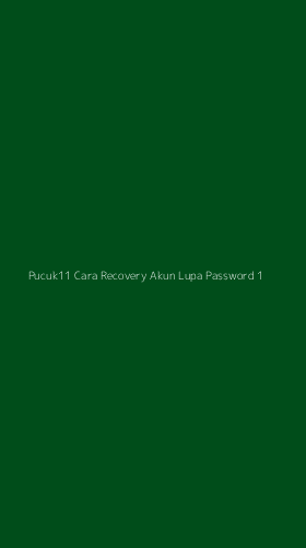 Tampilan Antarmuka Aplikasi Pucuk11 Cara Recovery Akun Lupa Password - 1