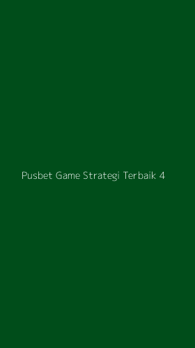 Tampilan Antarmuka Aplikasi Pusbet Game Strategi Terbaik - 4
