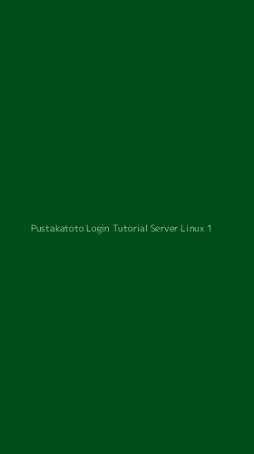 Tampilan Antarmuka Aplikasi Pustakatoto Login Tutorial Server Linux - 1