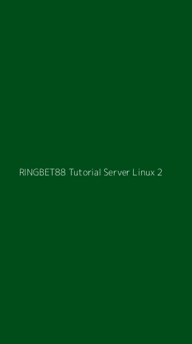 Tampilan Antarmuka Aplikasi Ringbet88 Tutorial Server Linux - 2