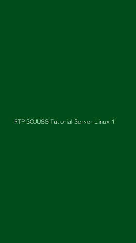 Tampilan Antarmuka Aplikasi Rtp Soju88 Tutorial Server Linux - 1