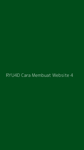 Tampilan Antarmuka Aplikasi Ryu4d Cara Membuat Website - 4