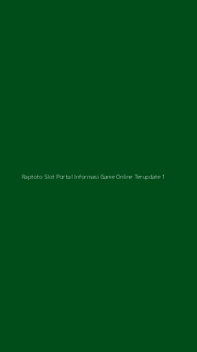 Tampilan Antarmuka Aplikasi Raptoto Slot Portal Informasi Game Online Terupdate - 1