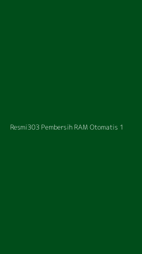 Tampilan Antarmuka Aplikasi Resmi303 Pembersih Ram Otomatis - 1