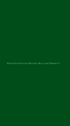 Tampilan Antarmuka Aplikasi Resmitoto Online Cara Recovery Akun Lupa Password - 2