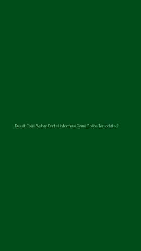 Tampilan Antarmuka Aplikasi Result Togel Wuhan Portal Informasi Game Online Terupdate - 2