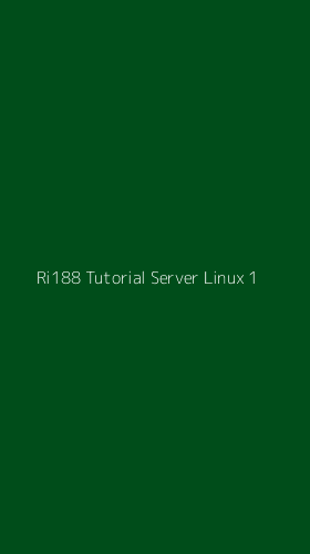 Tampilan Antarmuka Aplikasi Ri188 Tutorial Server Linux - 1