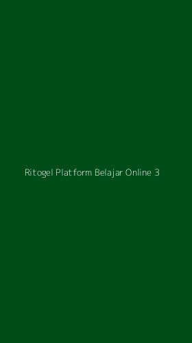 Tampilan Antarmuka Aplikasi Ritogel Platform Belajar Online - 3
