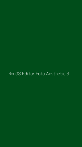 Tampilan Antarmuka Aplikasi Ron98 Editor Foto Aesthetic - 3