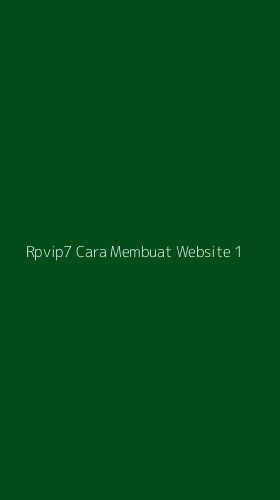 Tampilan Antarmuka Aplikasi Rpvip7 Cara Membuat Website - 1