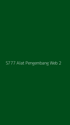 Tampilan Antarmuka Aplikasi S777 Alat Pengembang Web - 2