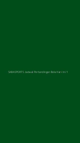 Tampilan Antarmuka Aplikasi Sabasports Jadwal Pertandingan Bola Hari Ini - 1