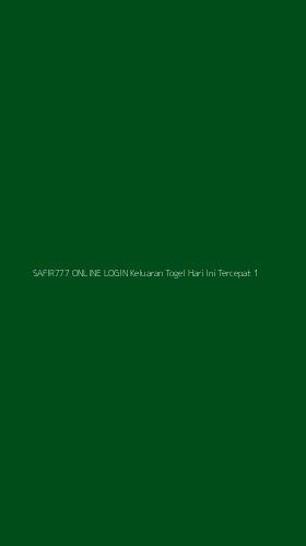 Tampilan Antarmuka Aplikasi Safir777 Online Login Keluaran Togel Hari Ini Tercepat - 1