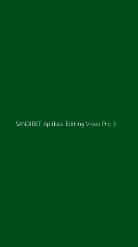 Tampilan Antarmuka Aplikasi Sandibet Aplikasi Editing Video Pro - 3