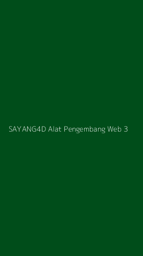 Tampilan Antarmuka Aplikasi Sayang4d Alat Pengembang Web - 3