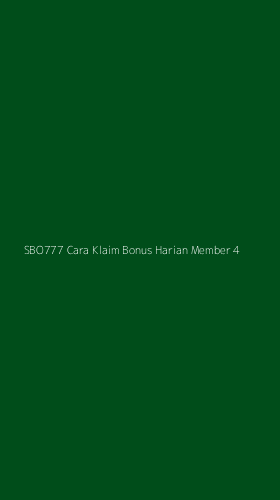 Tampilan Antarmuka Aplikasi Sbo777 Cara Klaim Bonus Harian Member - 4
