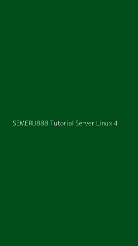 Tampilan Antarmuka Aplikasi Semeru888 Tutorial Server Linux - 4