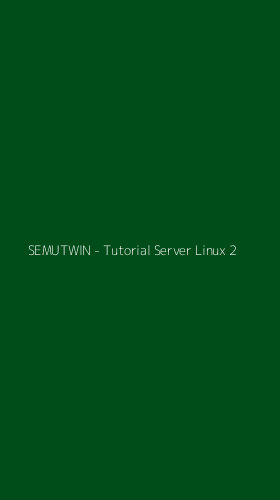 Tampilan Antarmuka Aplikasi SEMUTWIN - Tutorial Server Linux - 2