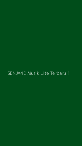 Tampilan Antarmuka Aplikasi Senja4d Musik Lite Terbaru - 1