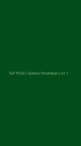 Tampilan Antarmuka Aplikasi Sgp Pools Aplikasi Pendidikan Lite - 1