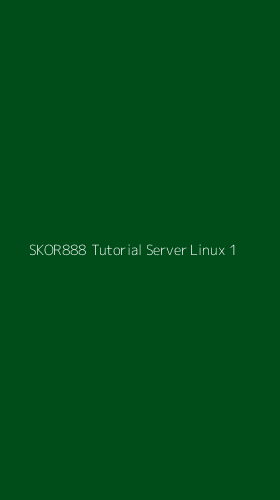 Tampilan Antarmuka Aplikasi Skor888 Tutorial Server Linux - 1