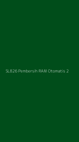 Tampilan Antarmuka Aplikasi Sl826 Pembersih Ram Otomatis - 2
